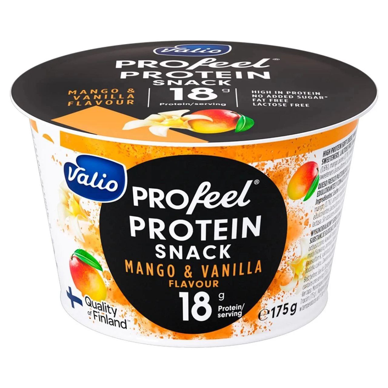 Снек сирковий протеїновий Valio Profeel Ваніль і манго без лактози 175 г